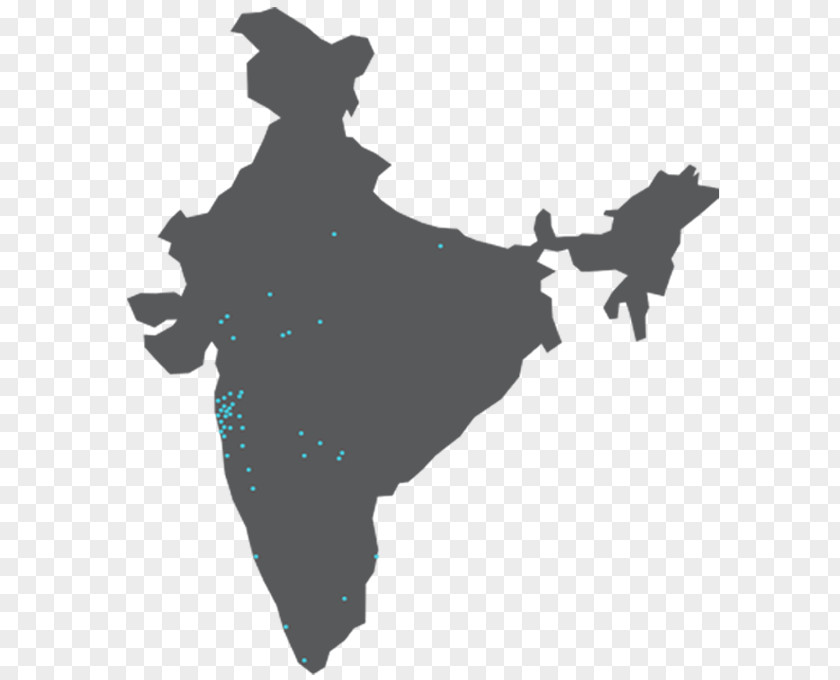 India Vector Map PNG