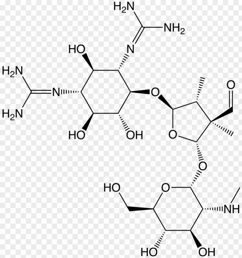 Streptomycin Structure Antibiotics Aminoglycoside Neomycin PNG