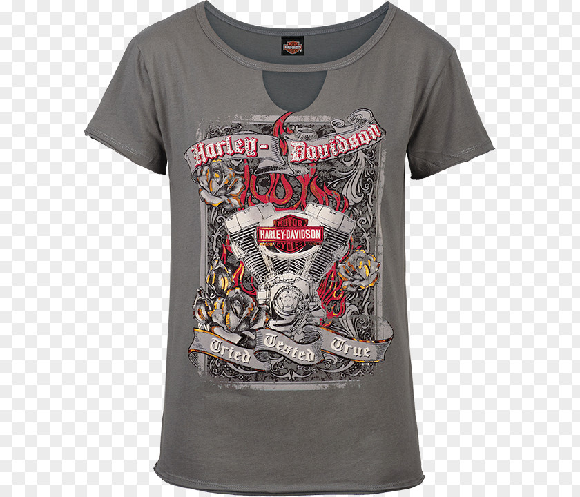 T-shirt Rolling Thunder Harley-Davidson Sleeveless Shirt PNG