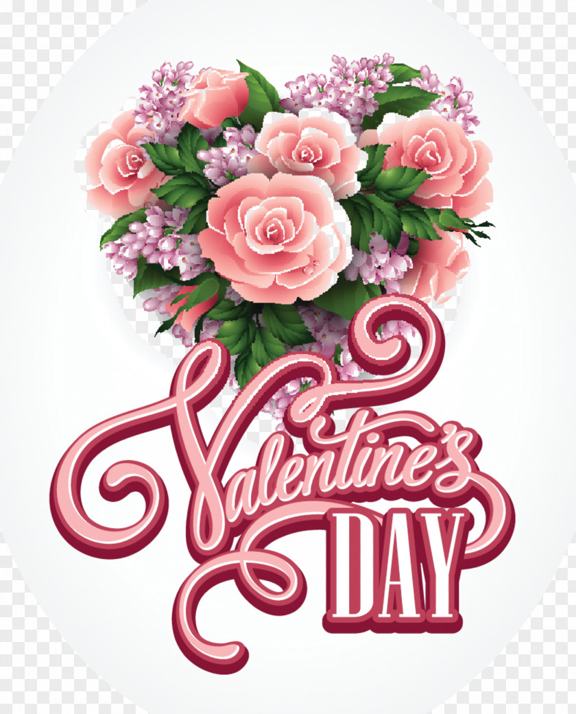 Valentine's Day Greeting & Note Cards Flower Bouquet Floral Design PNG