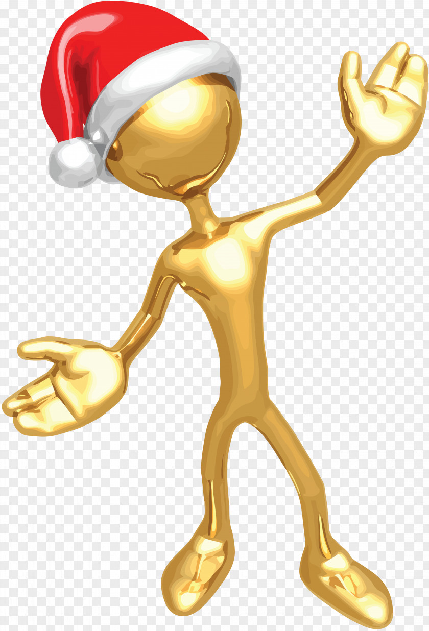 3d People New Year Christmas Clip Art PNG