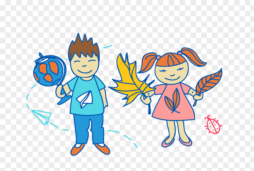 Children Play Cartoon Illustration PNG