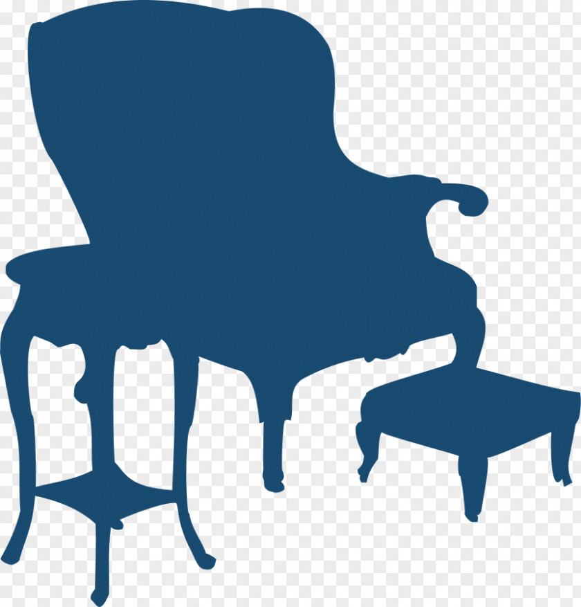 Moini Table Chair Silhouette Clip Art PNG