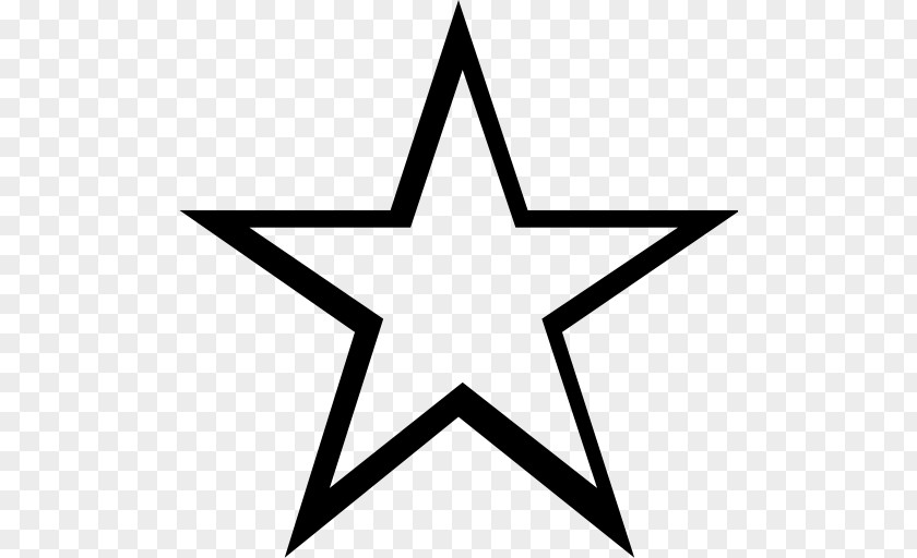 Star Shape Line Art Clip PNG