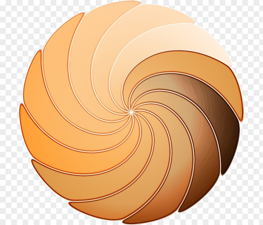 Orange Fahrenheit Circle Background PNG