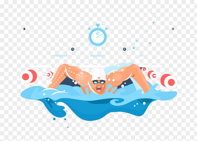 Swim Cartoon Clip Art PNG