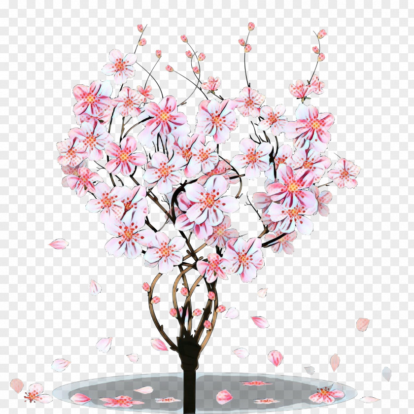 Cut Flowers Spring Cherry Blossom PNG