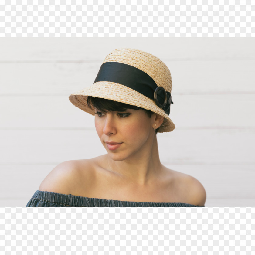 Hat Sun Fedora Beige PNG