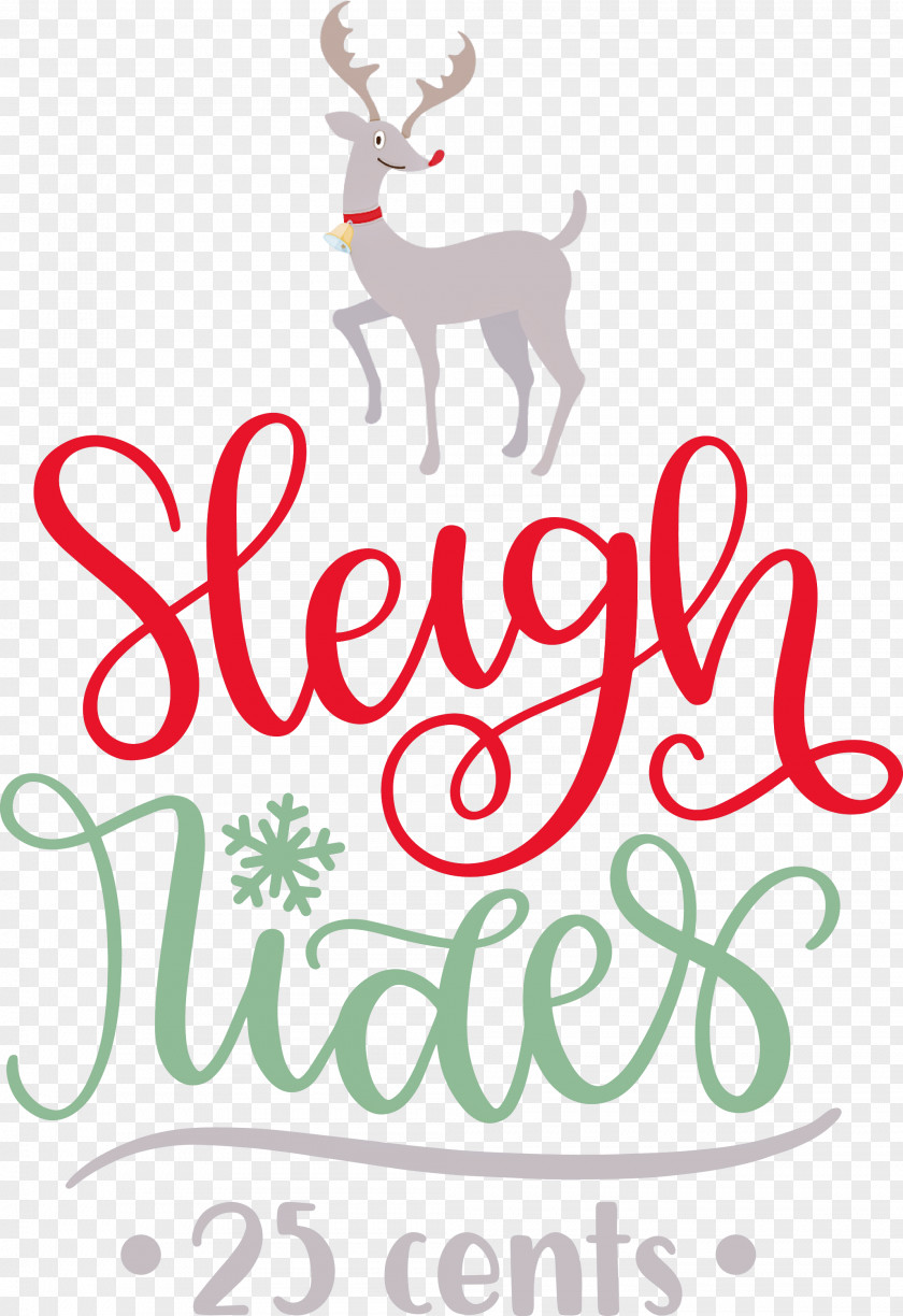 Sleigh Rides Deer Reindeer PNG