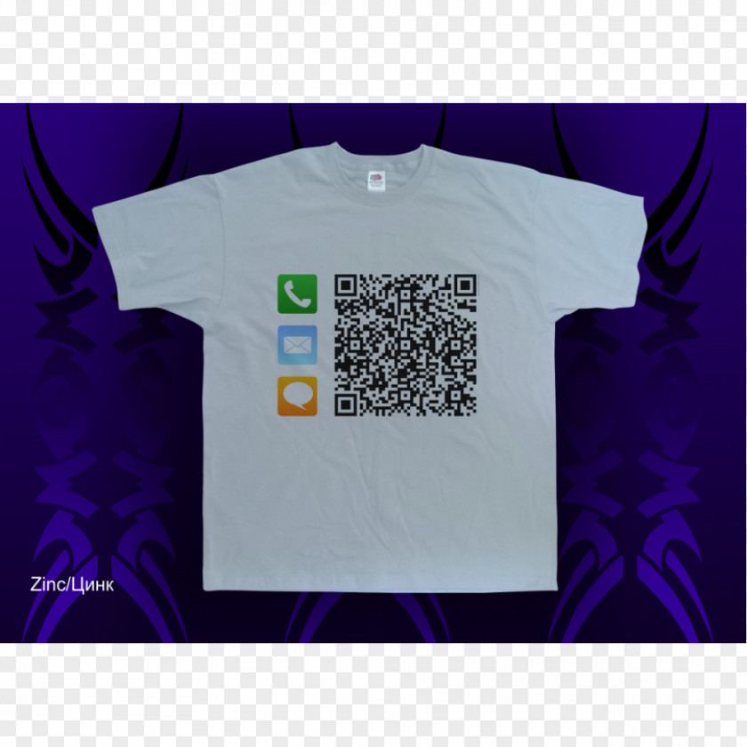 T-shirt QR Code Smartphone Map PNG