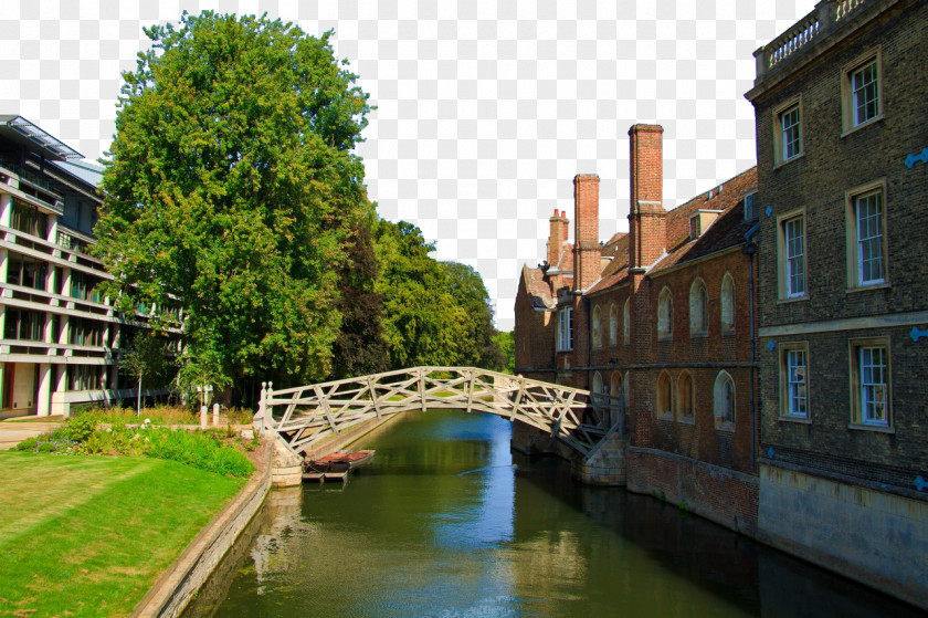 Bridge Of Cambridge Mathematical Sighs Queens College River Cam Tower PNG