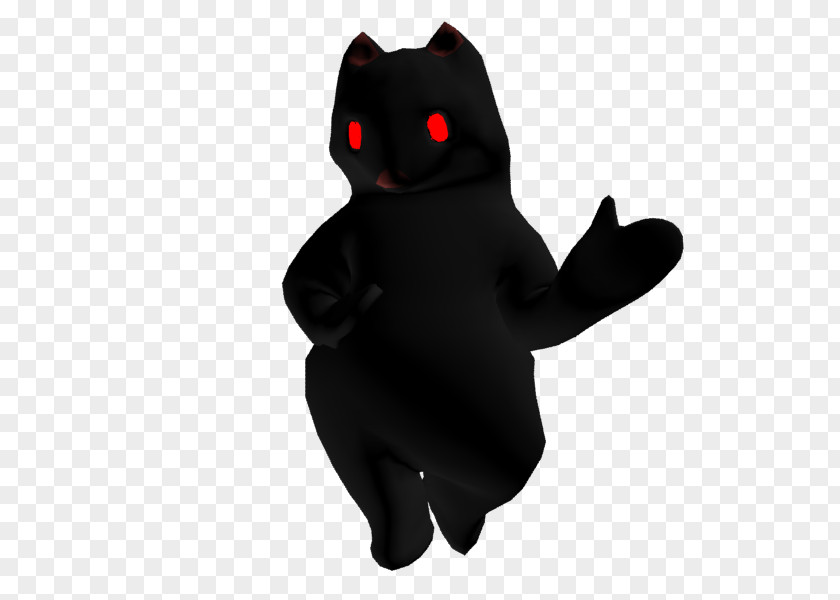 Cat Character Fiction Snout Black M PNG