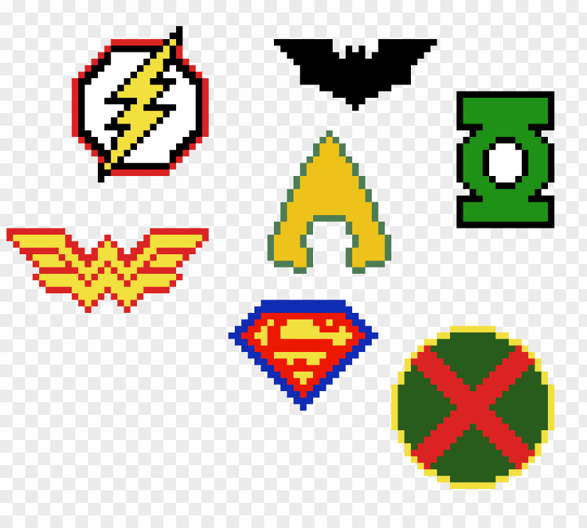 Logos Pixel ArtPixel Logo The Justice League Theme PNG