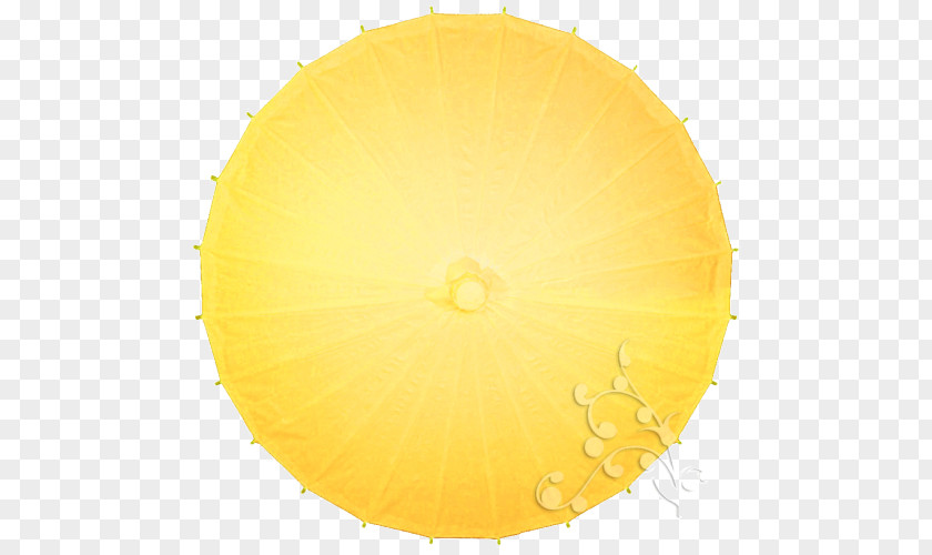Yellow Umbrella Circle PNG
