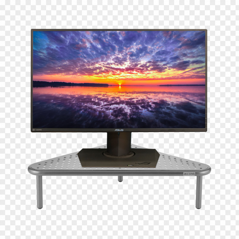 Silver Computer Monitors Cases & Housings Metal Desk PNG