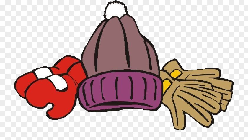 Warm Winter Hat Glove PNG