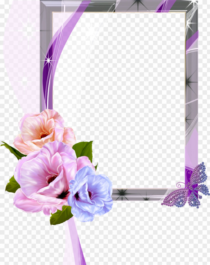 Floral Photo Frame Picture Frames Clip Art PNG