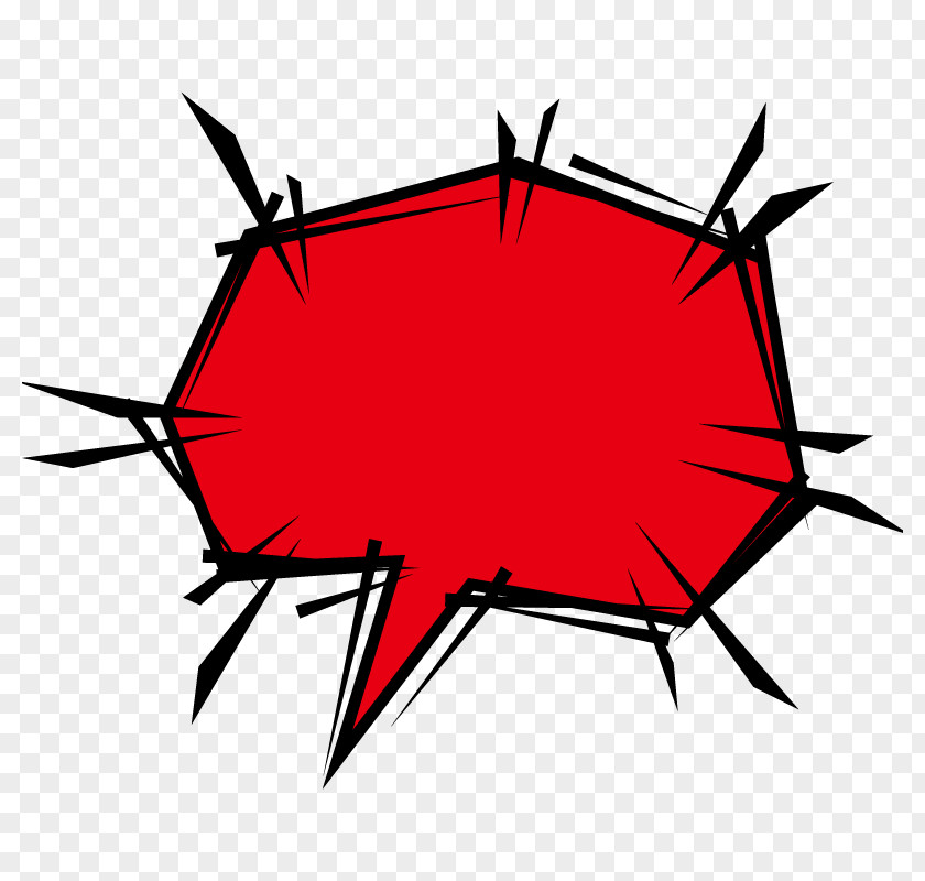 Red Speech Bubble. PNG