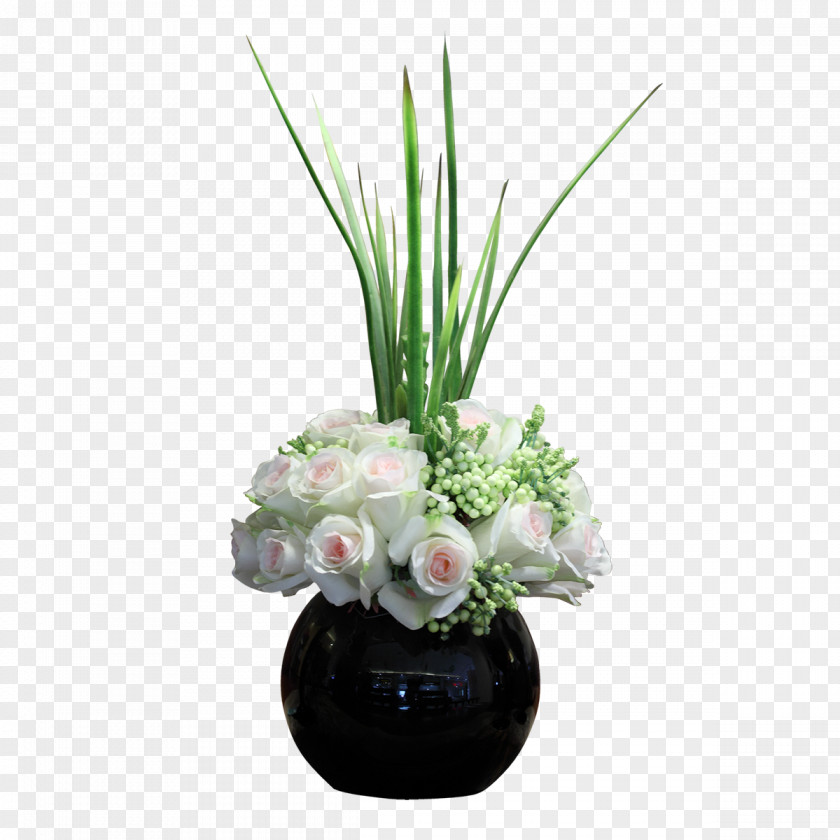 A Bottle Of Flowers Floral Design Flowerpot Cut Flower Bouquet Artificial PNG
