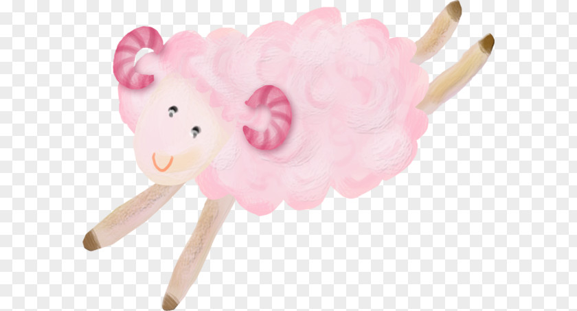 Pink Sheep Cattle Clip Art PNG