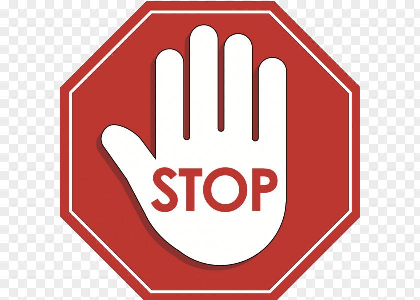 Signage Hand Stop Sign PNG