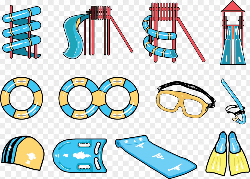 Vector Water In The World. Playground Slide Clip Art PNG
