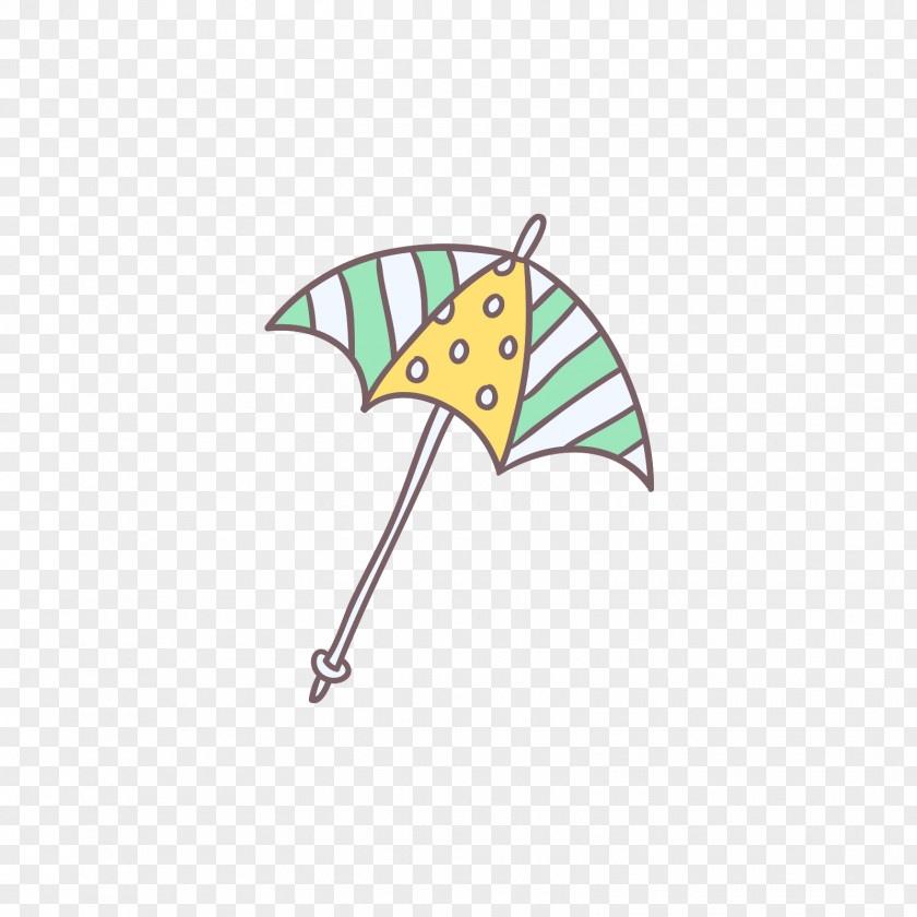 Yellow Green Umbrella PNG