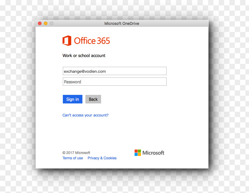 Office 365 OneDrive Cancer Information Web Page PNG