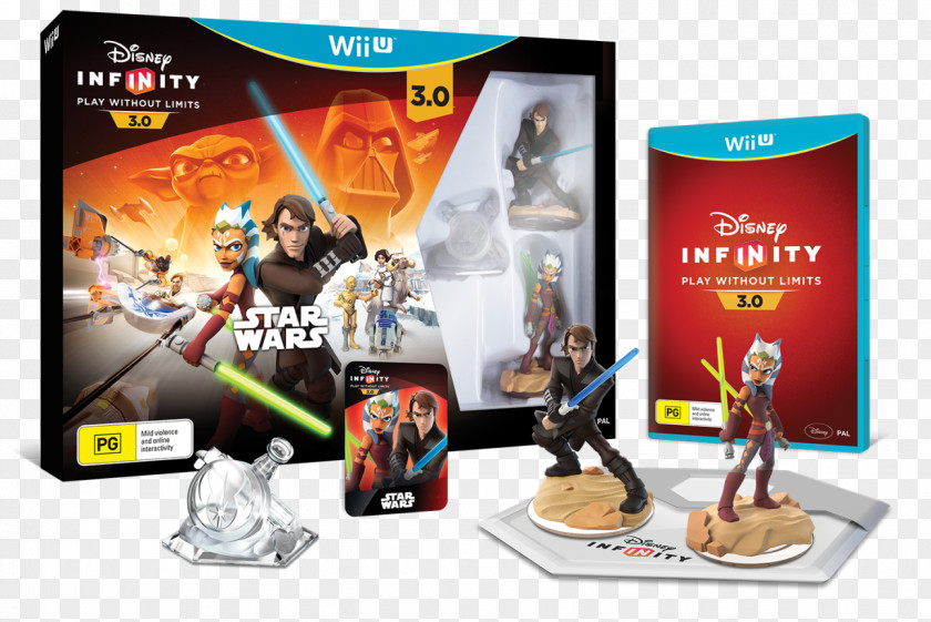 Disney Infinity Star Wars 3.0 Wii U Anakin Skywalker Ahsoka Tano PNG