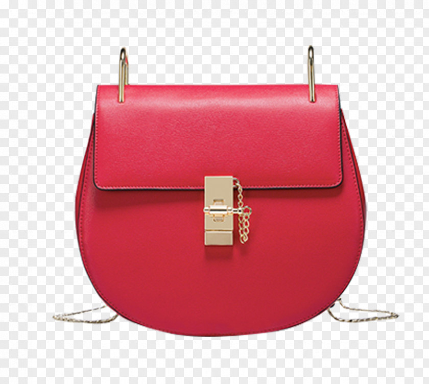 Red Fashion Pig Bag Handbag PNG