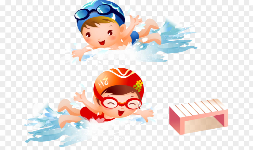 Swimming Child Clip Art PNG