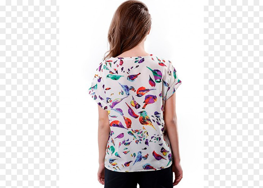 T Shirt Prints T-shirt Blouse Sleeve Chiffon Bird PNG