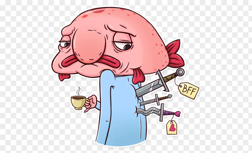 Blobfish Flag Clip Art Telegram Sticker Illustration PNG