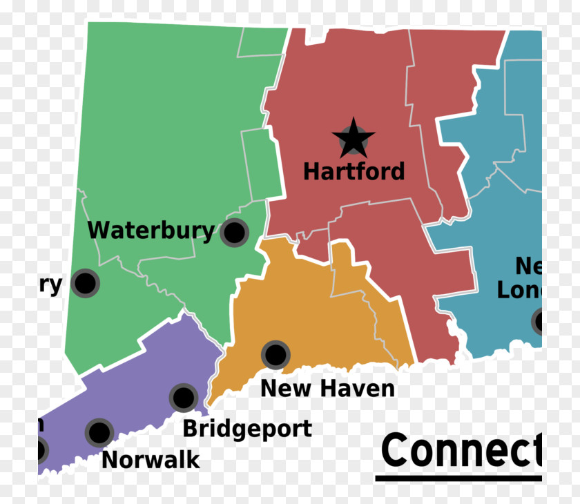 Map New London Connecticut Colony Haven Hartford Bridgeport PNG