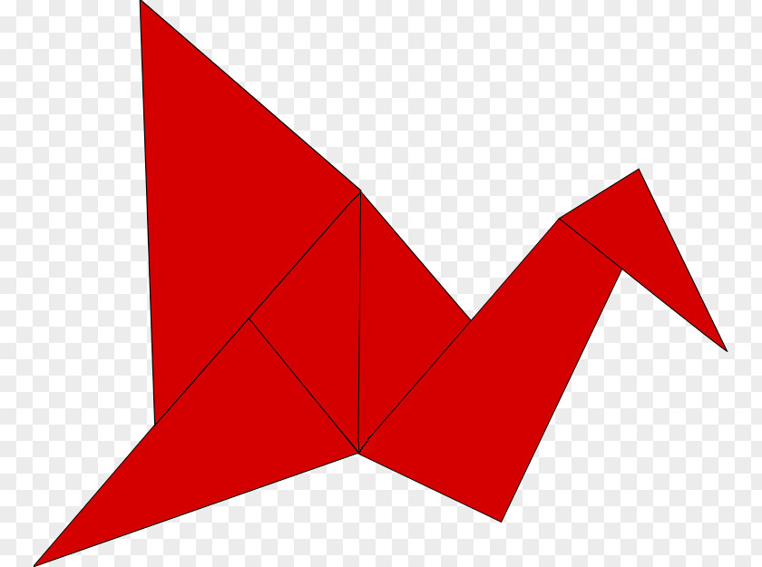 Origami Crane Paper Bird Super-easy PNG