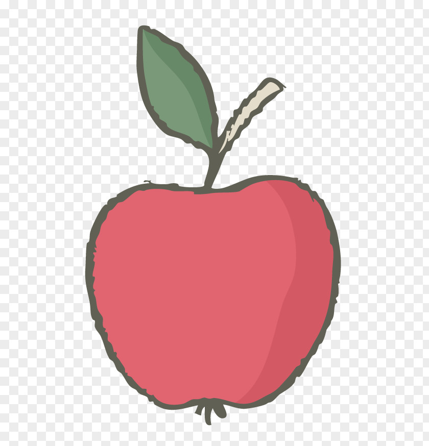 Red Apple Sketch Clip Art PNG