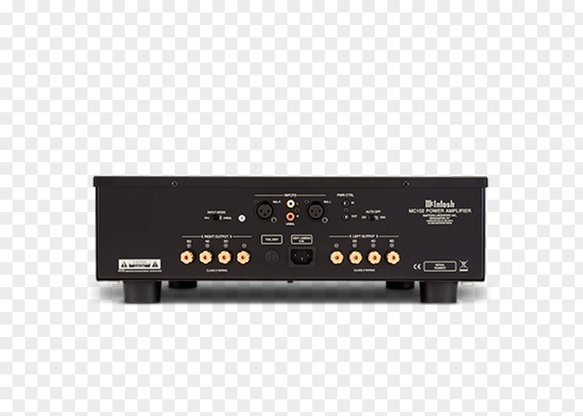 McIntosh Laboratory MC152 Audio Power Amplifier PNG
