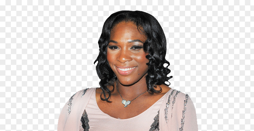 Serena Wiliams Williams Long Hair Coloring Black PNG