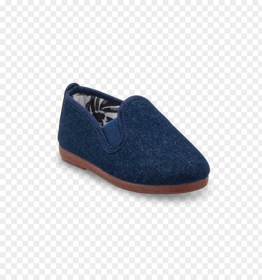 Slip-on Shoe Navy Blue Canvas Suede PNG
