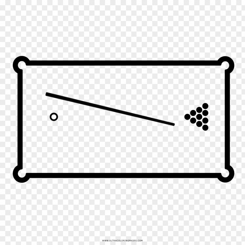 Table Billiard Tables Coloring Book Billiards Drawing PNG