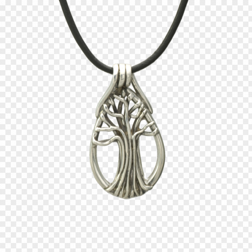 Tree Collection Locket Necklace Silver Symbol PNG
