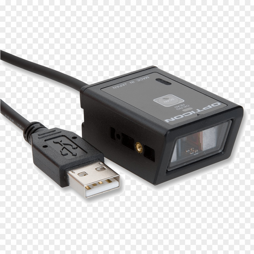 USB Adapter Barcode Scanners Opticon 11614 Image Scanner PNG