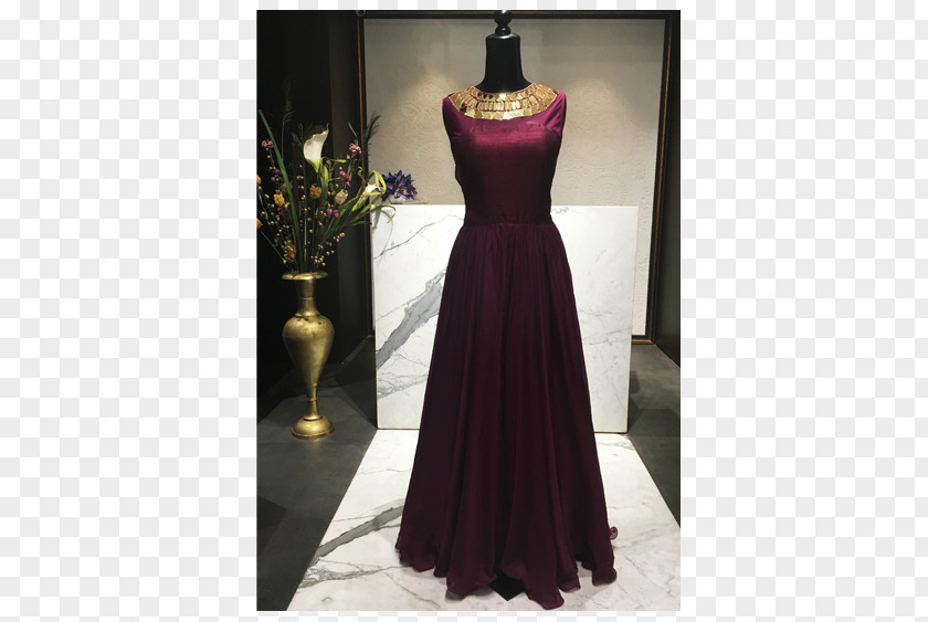 Dress Cocktail Gown Chiffon Silk PNG