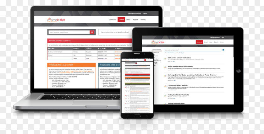 Everbridge Computer Software Management Information Notification System PNG