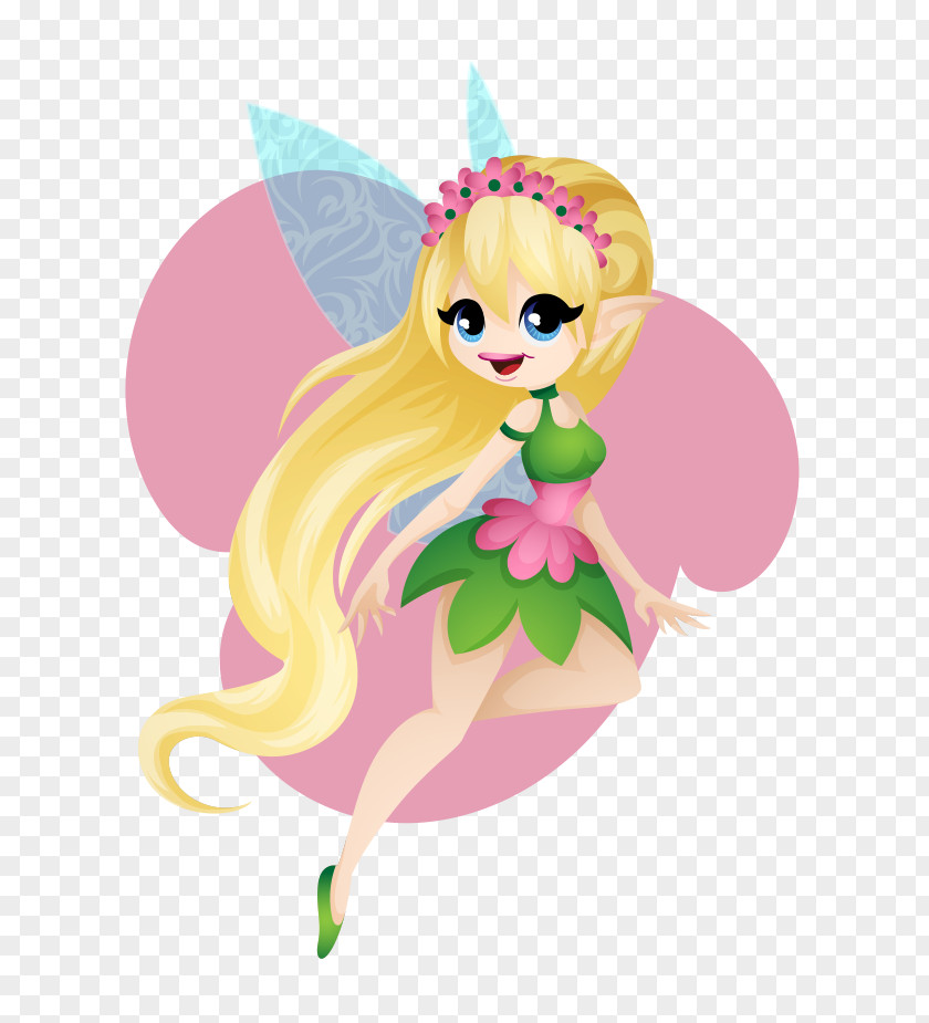 Long Hand-painted Cartoon Fairy Wings Illustration PNG