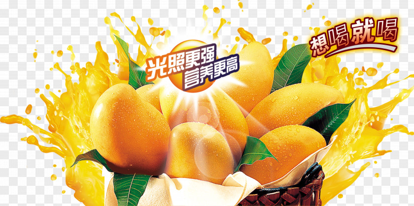 Mango Juice Splash Orange Gummi Candy Sugar PNG