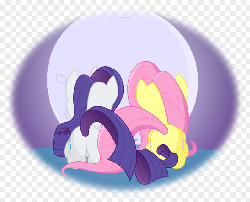 Night Time Rarity Fluttershy 23 August DeviantArt Digital Art PNG