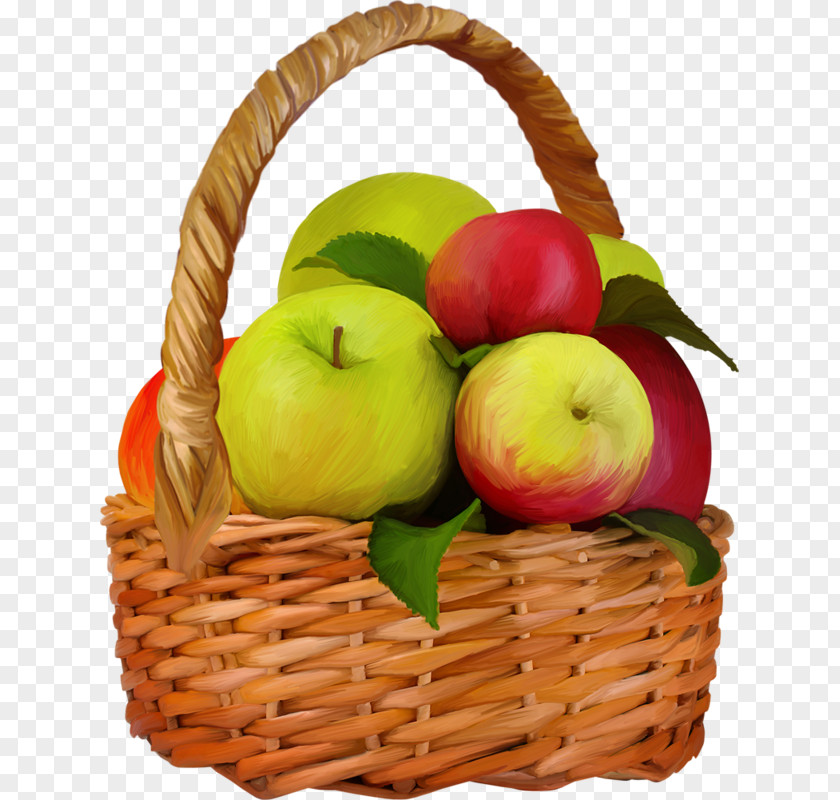 A Basket Of Apples The Fruit PNG