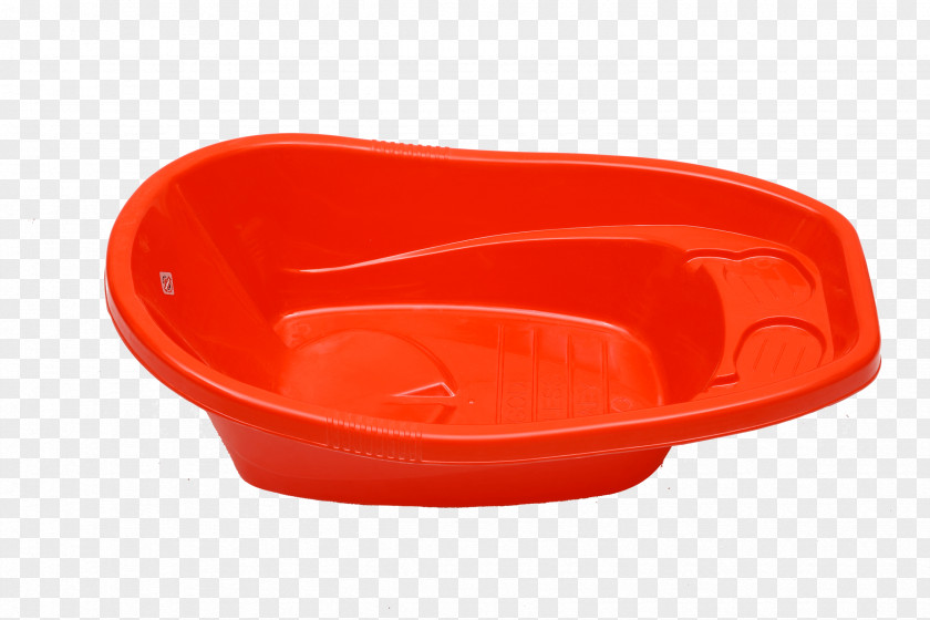 Bath Tub Plastic RED.M PNG