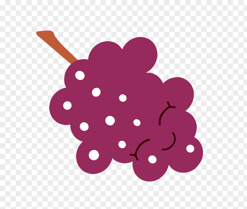 Cartoon Smiley Grapes Grape PNG